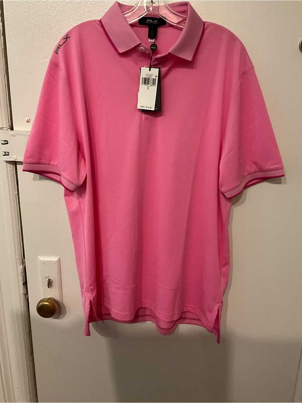 RLX Ralph Lauren Men’s Bright Pink Polo Shirt